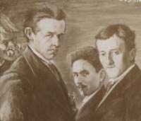 Josef Grossrubatscher Rusina, Hans Perathoner, Anton Vinatzer Sarteur